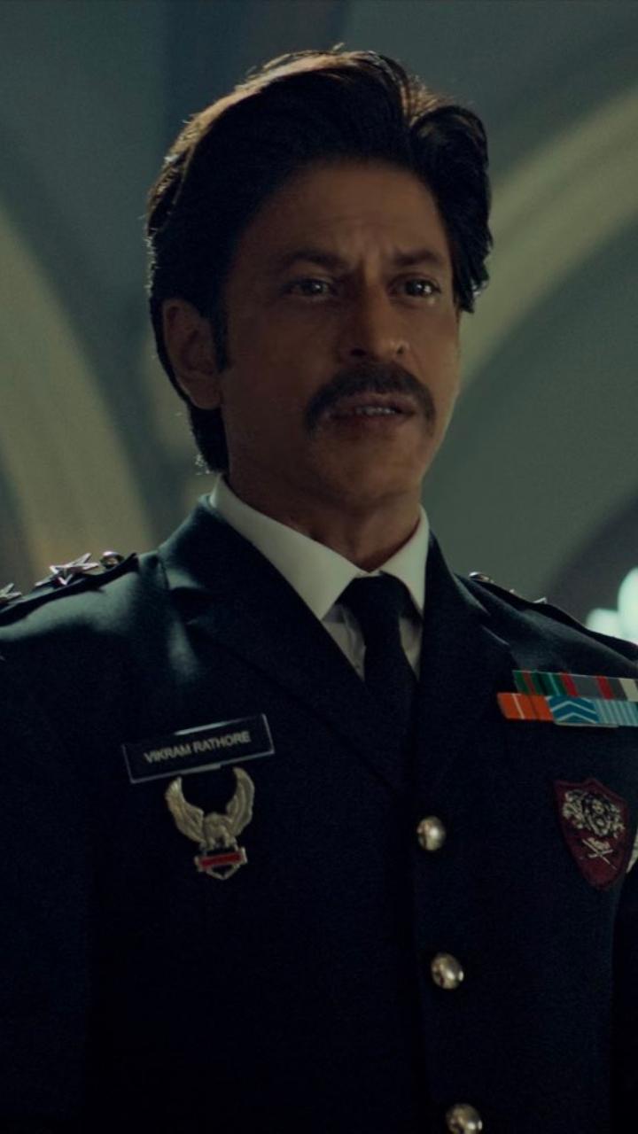 His look in the army uniform featured in Jawan's trailer which released today